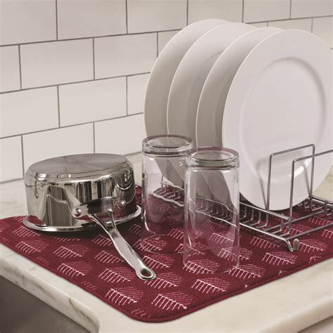 52) The Novashion Over the Sink Dish Drying Rack is a must-have for small kitchens. . Dish drying mat walmart